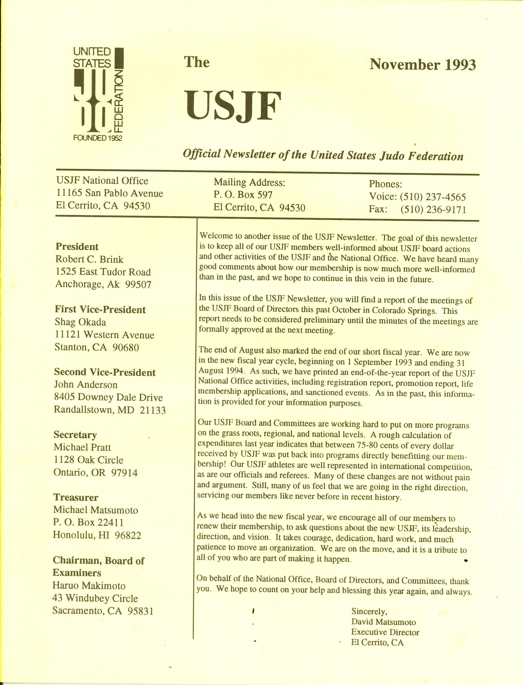 11/93 The USJF